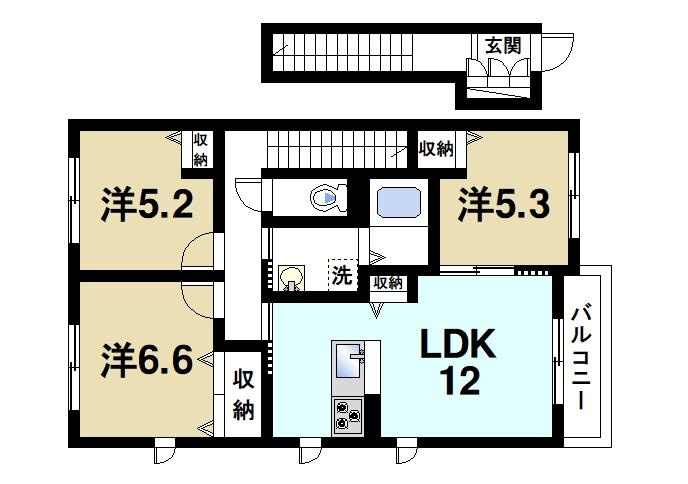 グランジュッテの間取り|家族でゆったりと生活が出来ます