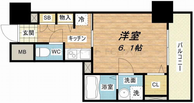 【間取り】 | S-RESIDENCE南堀江