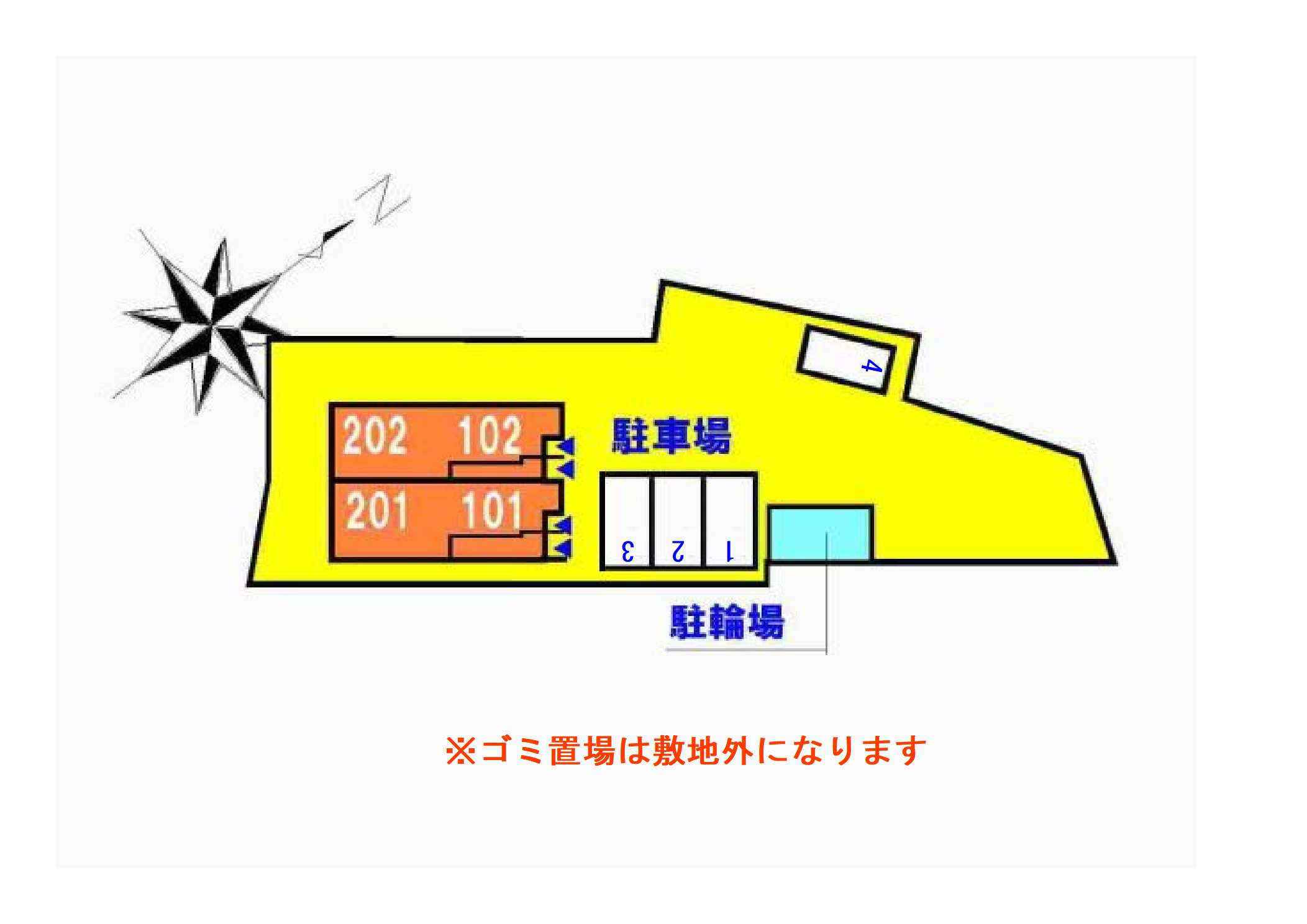 サニー・ヒルズの区画図