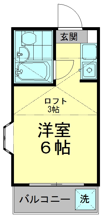 ヴィラ東久留米の間取り