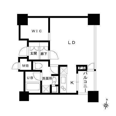 プライムメゾン鴨々川の間取り