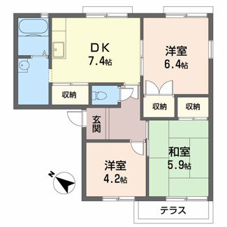 【間取り】 | エスポワール太田