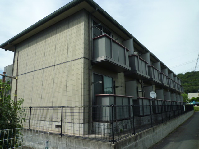倉敷市新田のアパートの外観