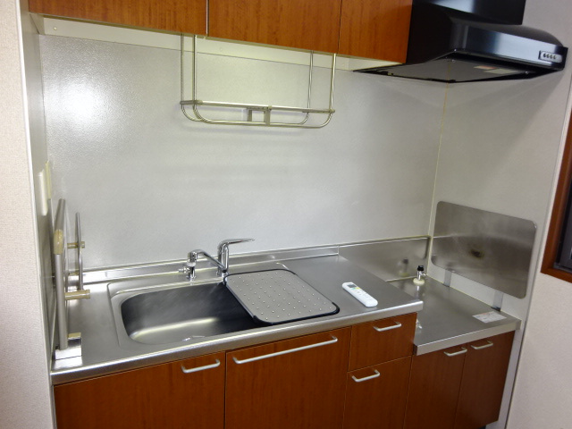 倉敷市老松町１丁目のアパートのキッチン|2口ガスコンロつきます