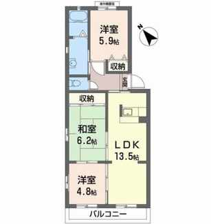 【間取り】 | サンモール中井