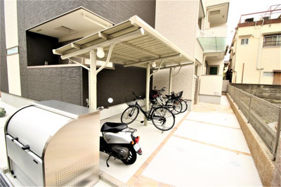 【その他共用部分】 | マスダハイツ | 屋根付き駐輪場