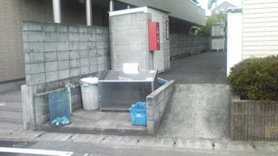 【その他共用部分】 | ジェルエープラザ | 敷地内ごみ置き場でごみ出しもらくらく～♪忙しい社会人さんや主婦さんにもうってつけ！