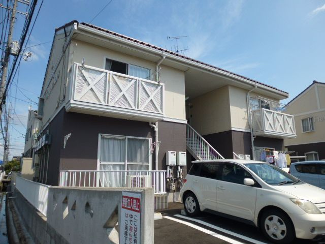 倉敷市福島のアパートの外観