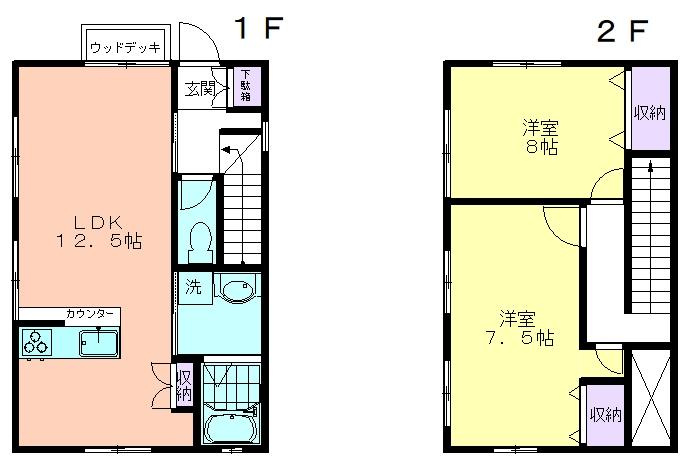 テラスハウス西の間取り