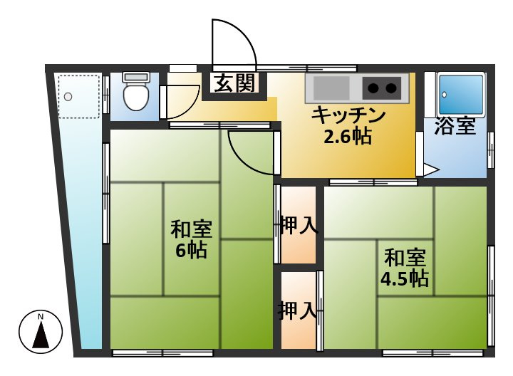 柿沼荘の間取り