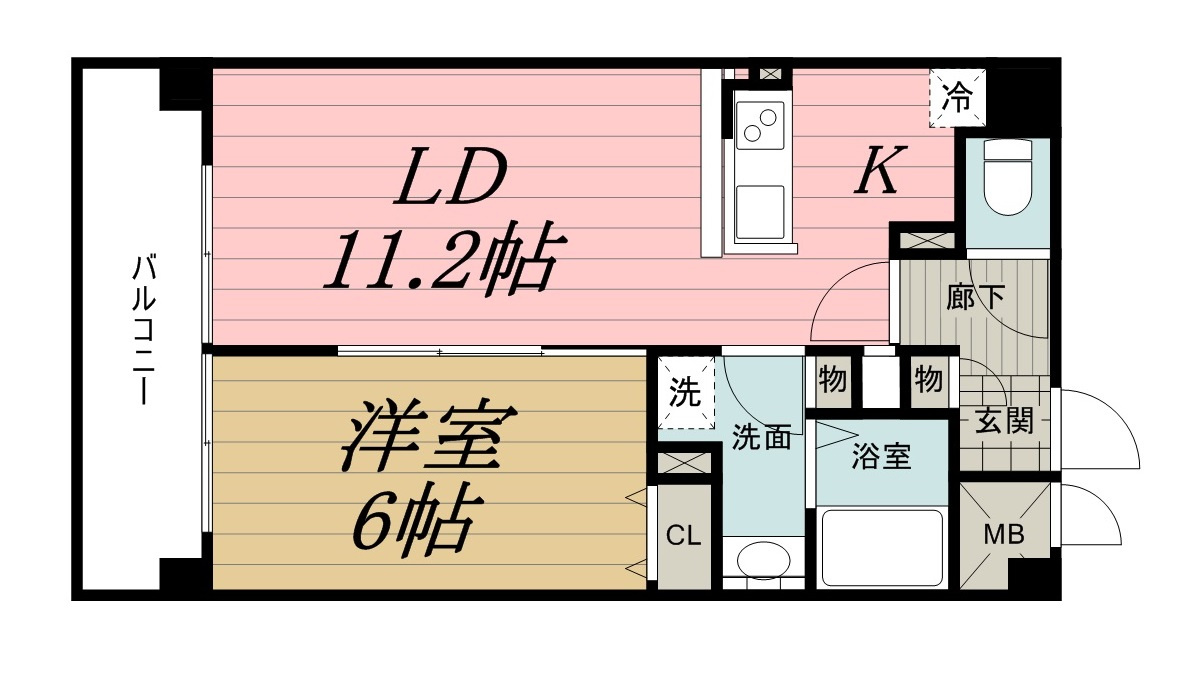 東ビルの間取り