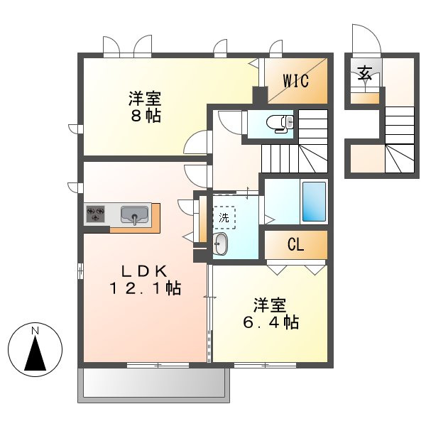 コンブリオＢの間取り
