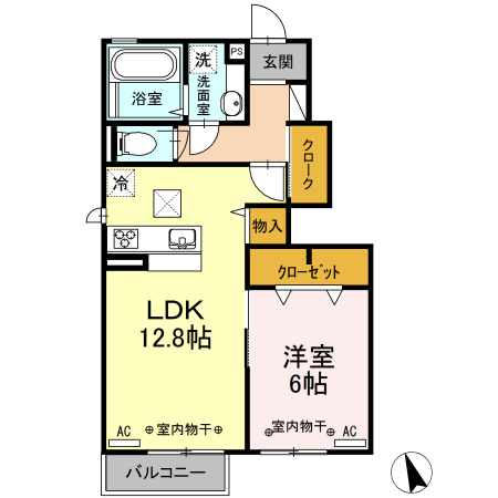 コンフォーティア東仙北の間取り