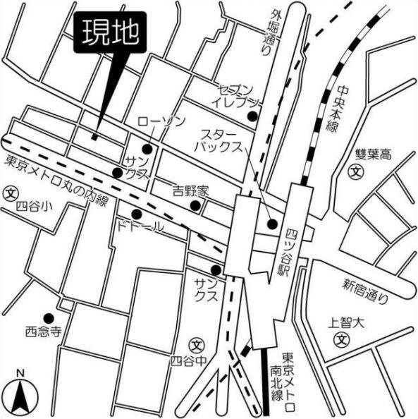 セントル四ッ谷の地図|セントル四ッ谷