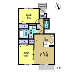 サンモールBの間取り