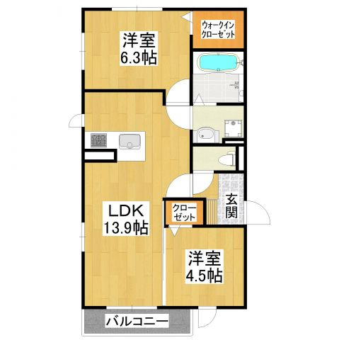 【間取り】 | エーデル自由丘Ⅱ