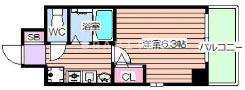 ラナップスクエア東天満　BRAVI不動産の間取り|【ラナップスクエア東天満】間取り