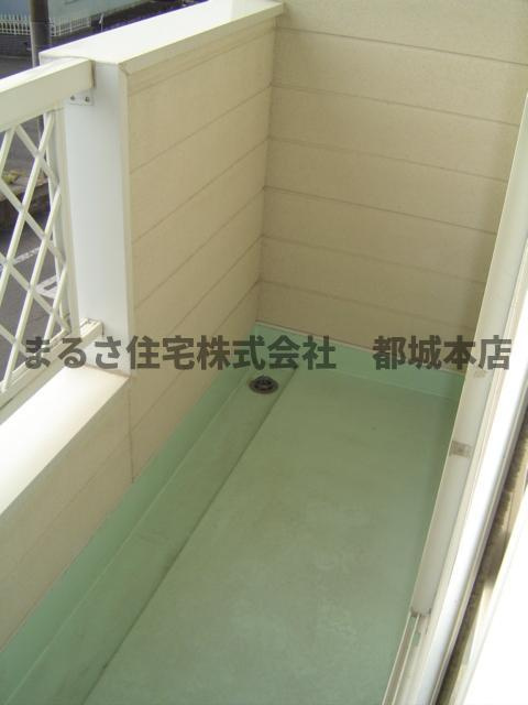 村中コーポのバルコニー