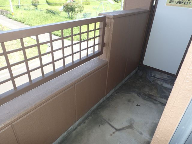 パークハイツAのバルコニー