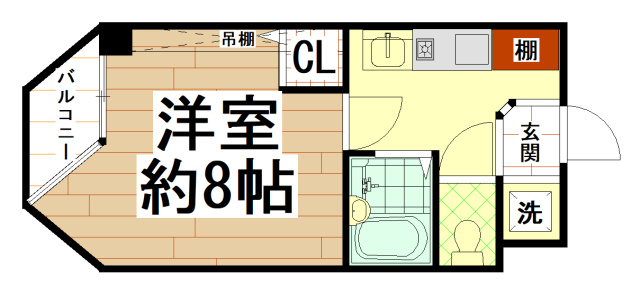 フローラルながせ ( 近畿大学 一人暮らし )の間取り