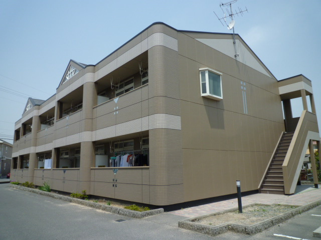 倉敷市安江のアパートの外観