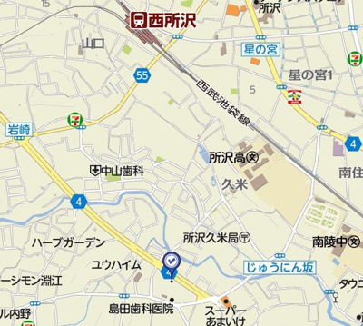 【地図】 | セザール西所沢