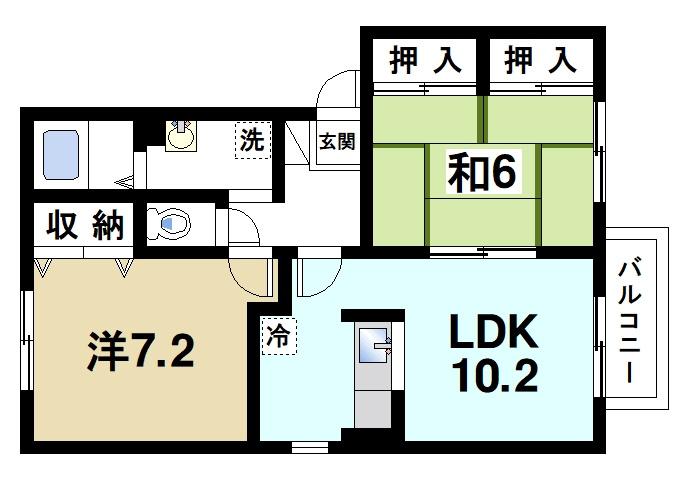 コンフォール（木津町）の間取り