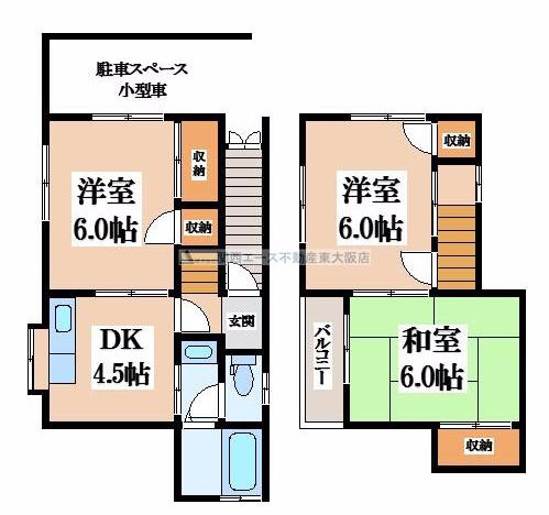 【間取り】 | 上四条町貸家