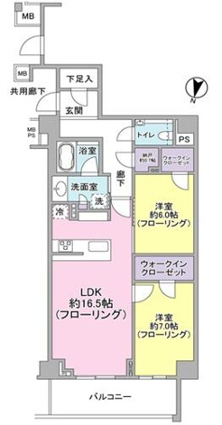 【間取り】 | ブランズ渋谷常盤松