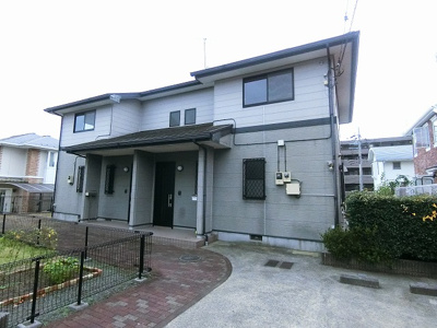 【外観】 | 唐戸テラス | ブルーライン「中川」駅まで徒歩圏内！人気のテラスハウスです☆メゾネットタイプのお部屋に住みたいファミリーさんにオススメ♪