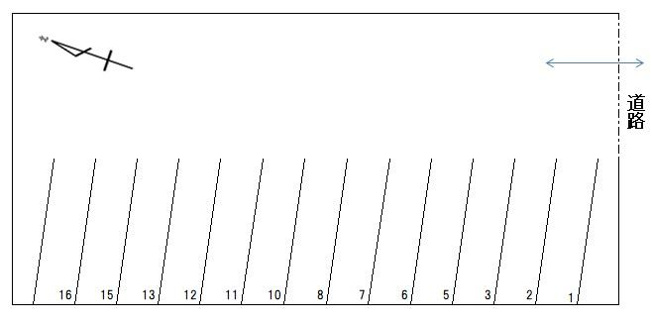 【間取り】 | 新潟市北区松浜本町4丁目貸駐車場