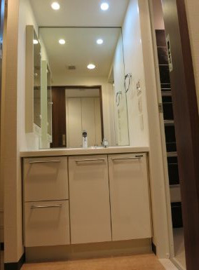 江東区豊洲３丁目の賃貸マンションの独立洗面台