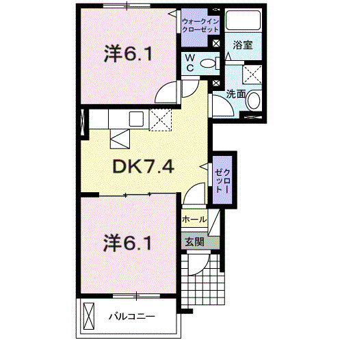 【間取り】 | レジデンス藤原台 | 間取りです