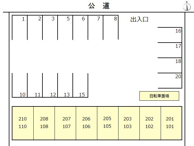 アヴァンス翼の区画図|配置図
