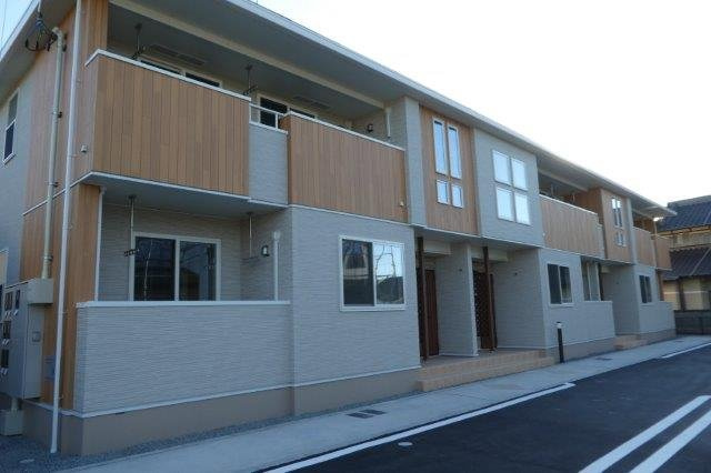 倉敷市酒津のアパートの外観