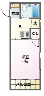 コートサイドビューの間取り|目の前は公園で住環境の良いお部屋です♪