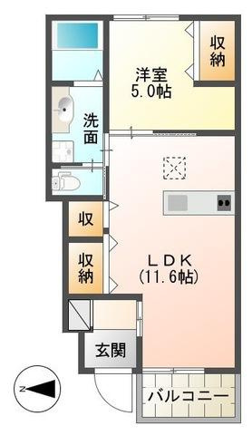 ブランシュ　フルールの間取り