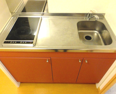 【キッチン】 | プラム | 2口電気コンロ完備