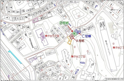 【地図】 | 舞子台２丁目Ｂ号地 | 現地案内図