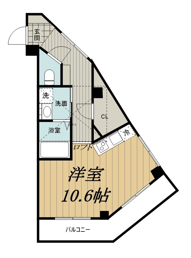 レスタシア穴川の間取り