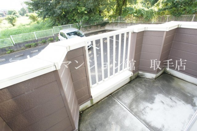 シティハイムやまとのバルコニー