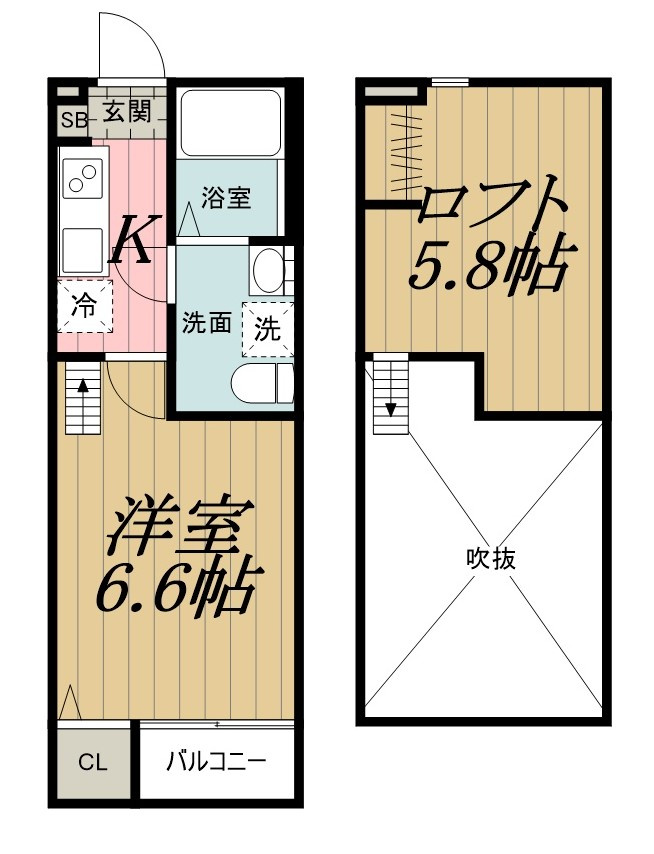 エスペランサ AK 松波の間取り