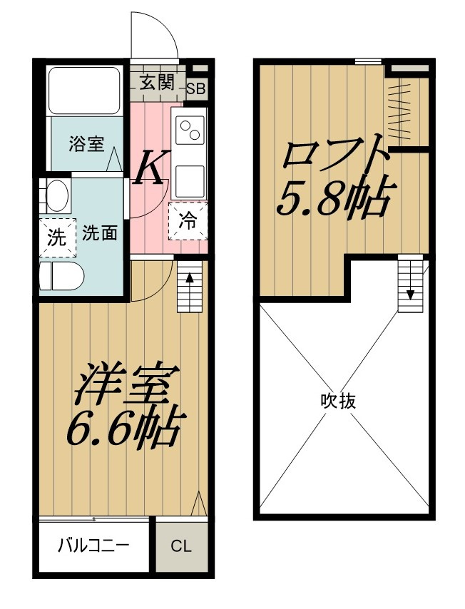 エスペランサ AK 松波の間取り