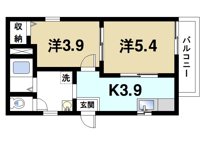 ホームズ飛鳥の間取り|単身様にも人気の使いやすい間取り。