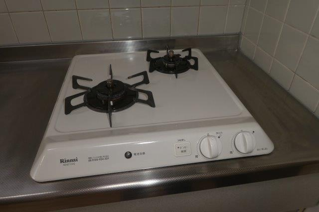 エスポワール老松のキッチン|2口ガスコンロ