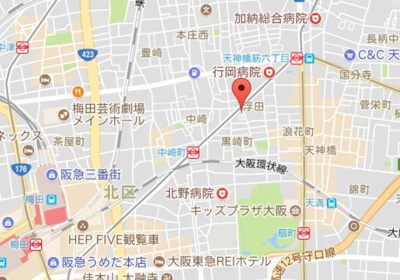 【地図】 | モンテベルデ東梅田 | 中崎町駅へ徒歩3分！梅田駅へも徒歩圏内で生活が非常に便利です！！