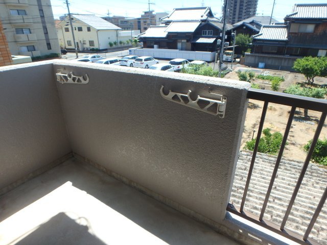 ＳＫマンションのバルコニー|岡山市北区今　SKマンション　1K　バルコニー
