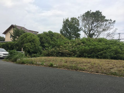 【外観】 | 甘木売地 | 道路に約１７ｍ接しておりコンパクトながらも理想の2階建てが実現出来ます。