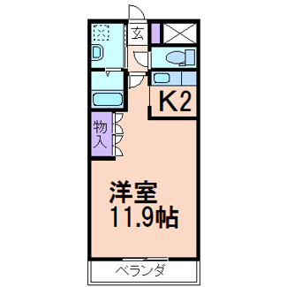 【間取り】 | シェルルあずま | 反転タイプの間取りです。