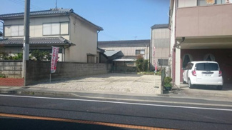 【前面道路含む現地写真】 | 曽根売土地(建築条件なし) | 県道(旧浜国道)に面する整形地
